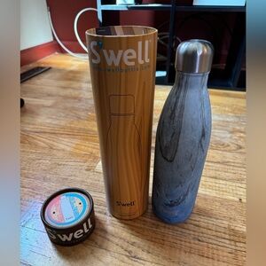 Swell Wood Collection Teak Water Bottle - 25oz